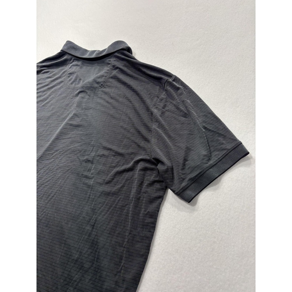 Tommy Bahama Polo Shirt Mens 2XL Gray Island Zone Striped Moisture Wicking - Picture 12 of 12